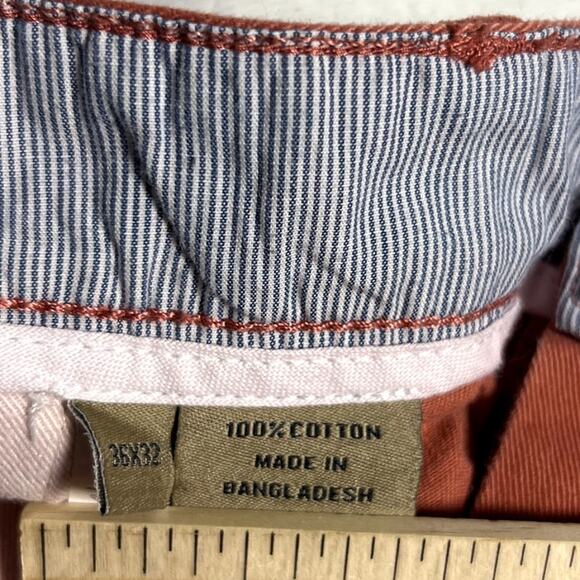Bills Khakis Mens 100% Cotton Weathered Nantucket Red Slim Fit Size 36 x 32 - Picture 4 of 7